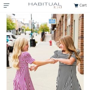 Habitual Kid Puff Sleeve Flounce Dress NWOT